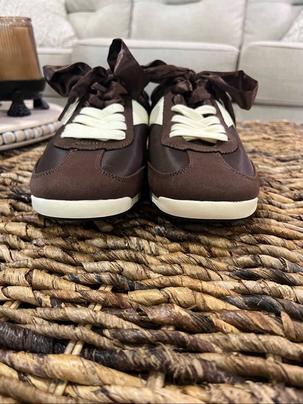 Universal Thread Brown and Cream Women's Sneakers size 11 - Picture 5 of 7